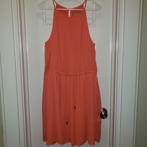 BANANA REPUBLIC: coral dress